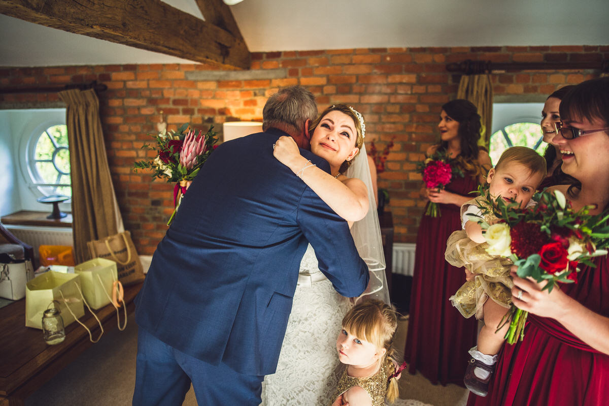 hug with my dad