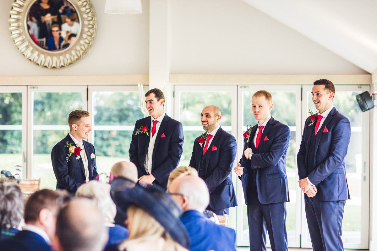the groom and his ushers