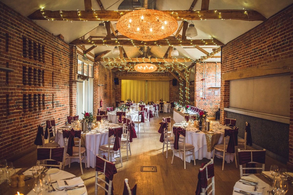 the barn decorated
