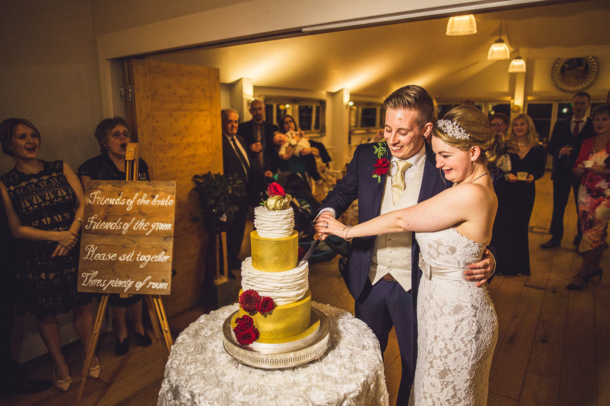 cutting of the cake