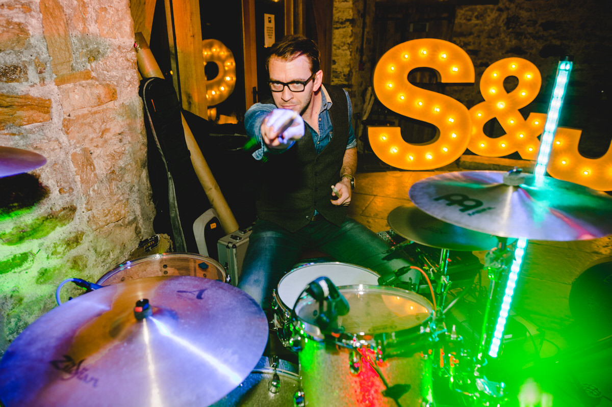 drummer at wedding reception