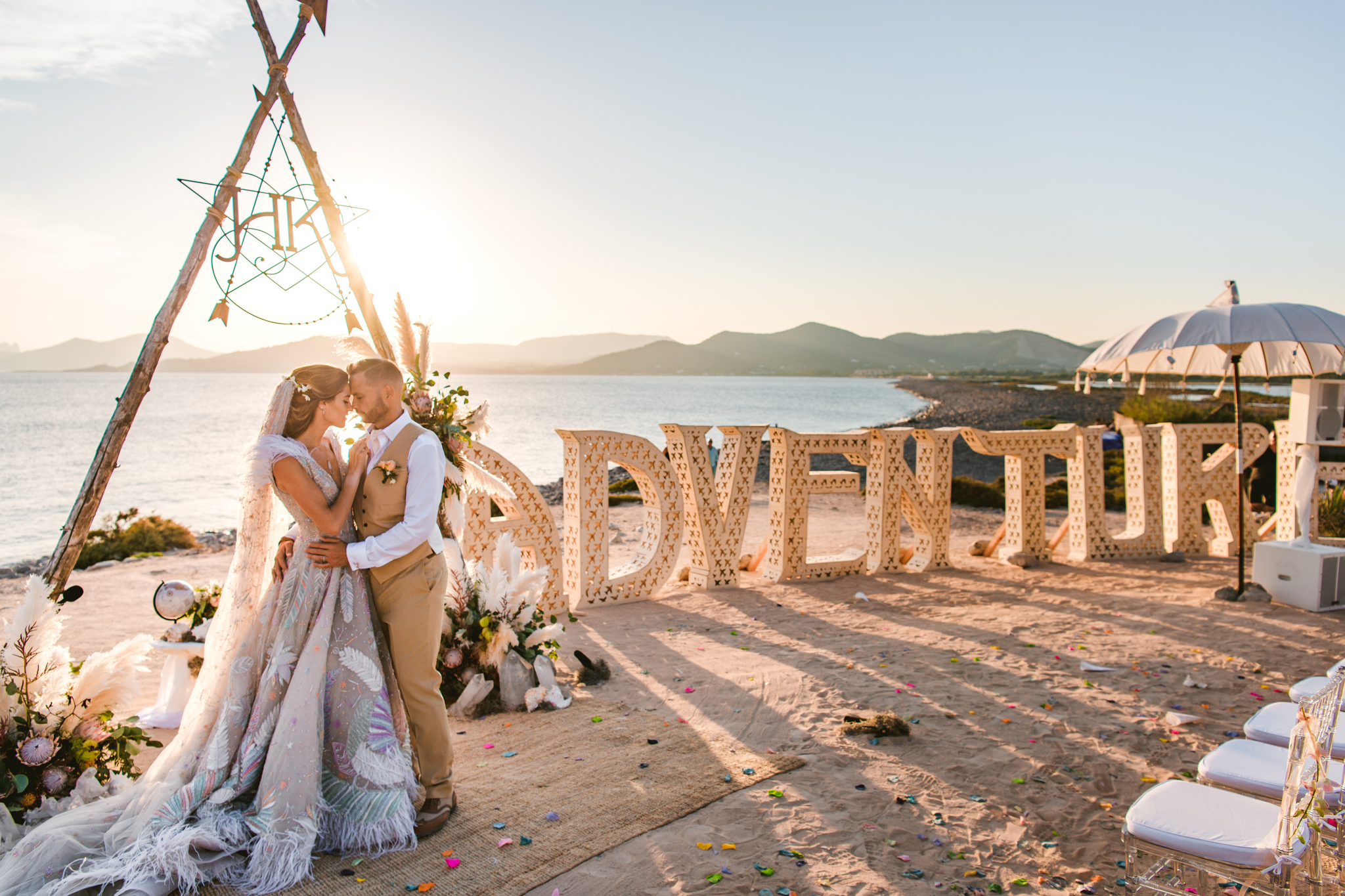 As this couple's Ibiza wedding photographer, we went on a five-day adventure with a beach ceremony and jungle festival reception. Prepare to be inspired...